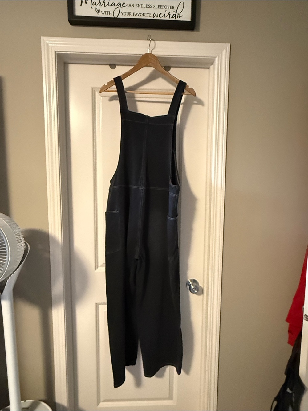 HALARA Black Denim-Style Women's Overalls